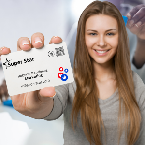 Tarjeta Profesional PVC con NFC y QR – LinkMeID