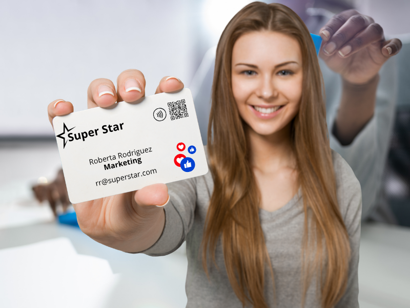 Tarjeta Profesional PVC con NFC y QR – LinkMeID