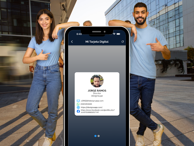 Vista previa de la app