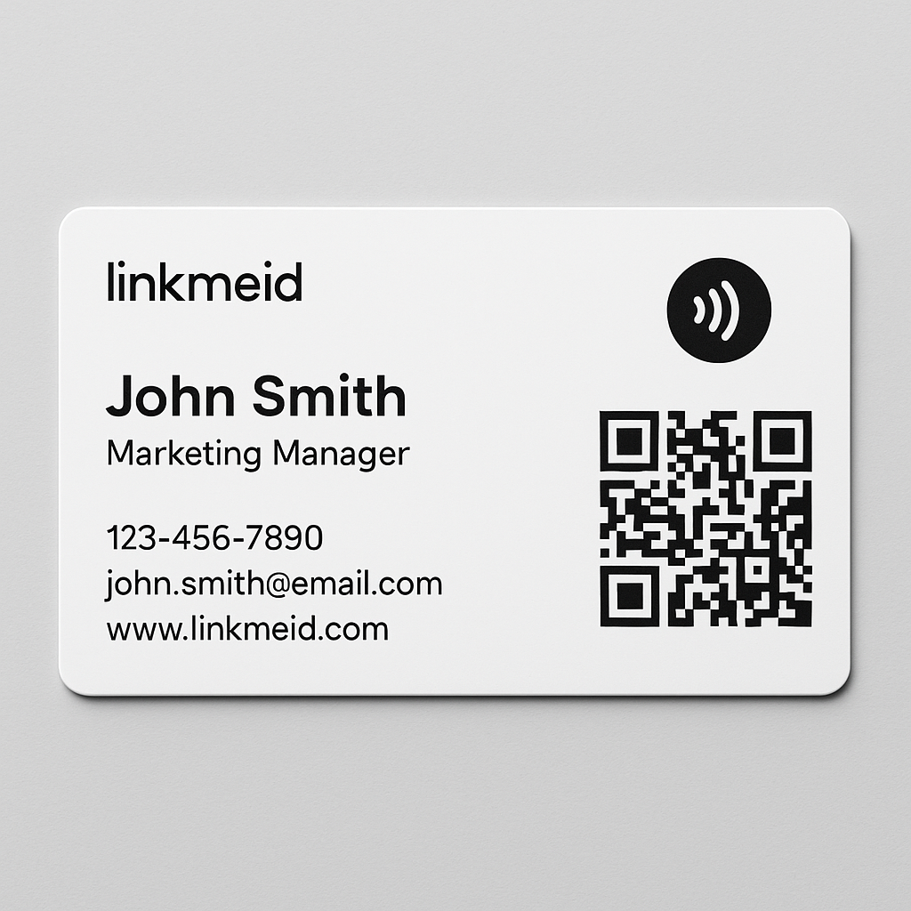 Tarjeta Profesional PVC con NFC y QR – LinkMeID - Image 3