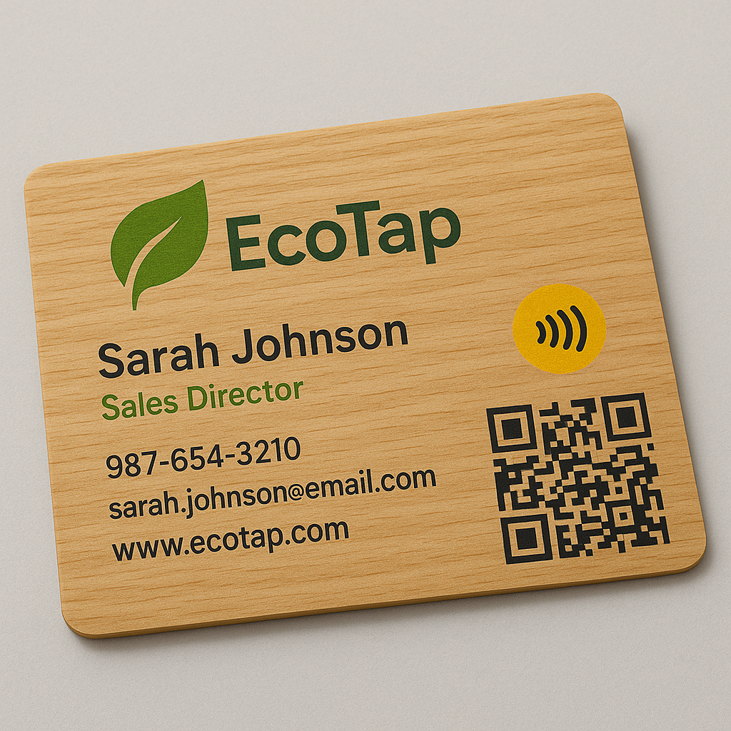Tarjeta Profesional de Madera con NFC y QR – LinkMeID - Image 6