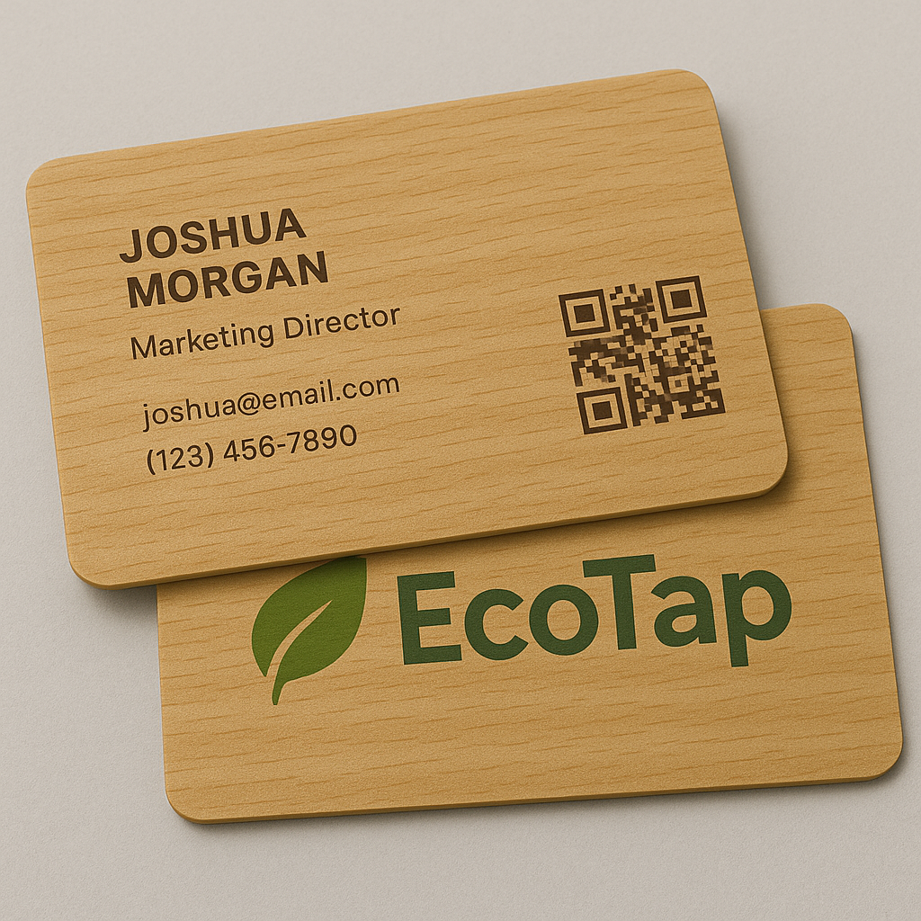 Tarjeta Profesional de Madera con NFC y QR – LinkMeID - Image 5