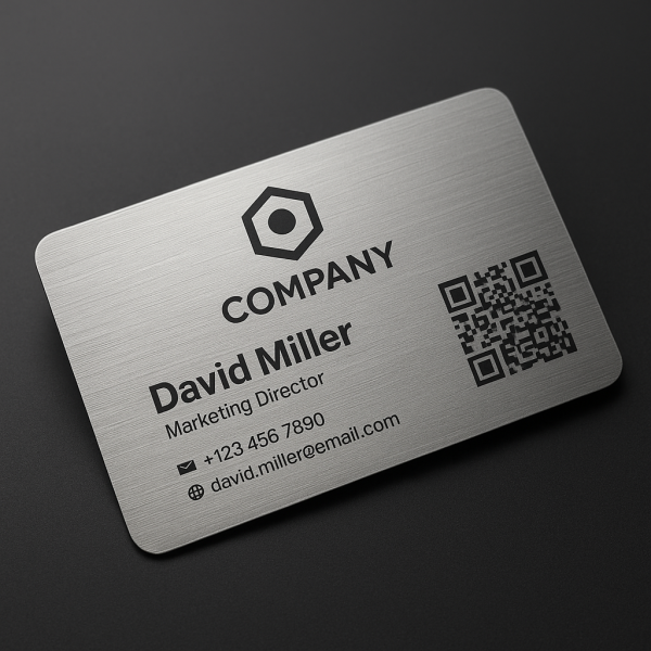 Tarjeta Profesional Metalizada con NFC y QR – LinkMeID - Image 7