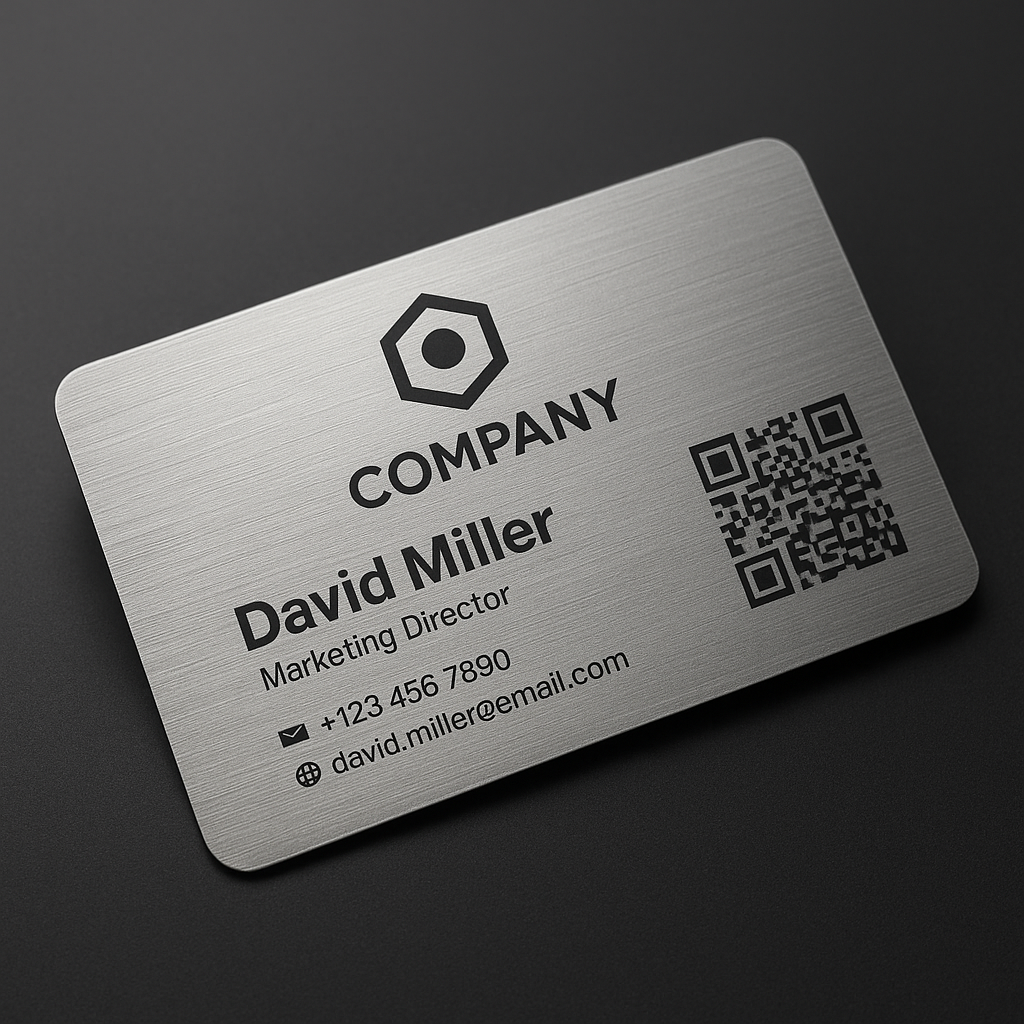 Tarjeta Profesional Metalizada con NFC y QR – LinkMeID - Image 7